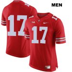 Men's NCAA Ohio State Buckeyes Alex Williams #17 College Stitched No Name Authentic Nike Red Football Jersey AE20O78EO